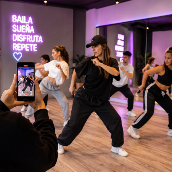 Aprender a bailar en redes sociales y mejorar en clases presenciales de una academia